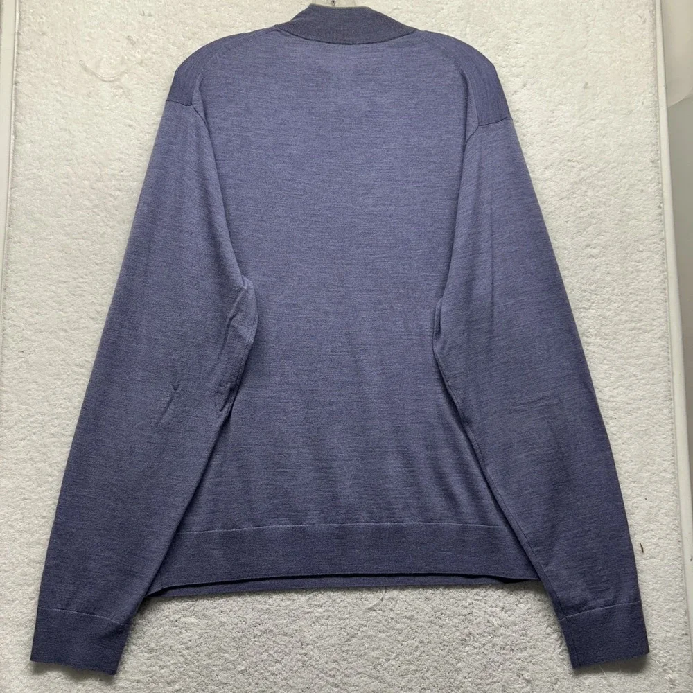 Peter Millar Mens Size 2XL Long Sleeve Excursionist Flex 1/4 Zip Wool Sweater